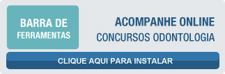 Barra de Ferramentas - Acompanhe online concursos odontologia